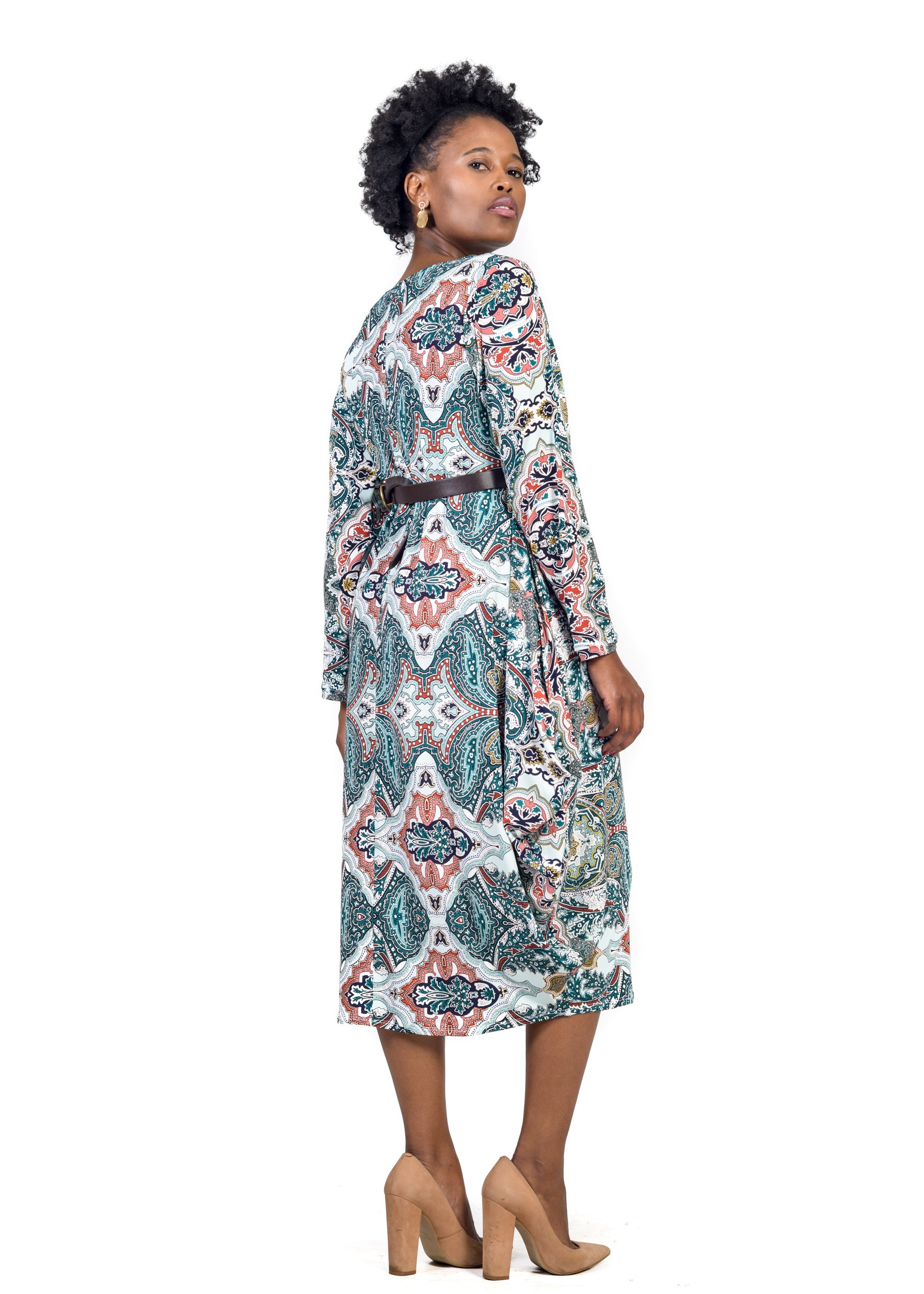 Baroque - Long Sleeve Balloon Dress - Image 6