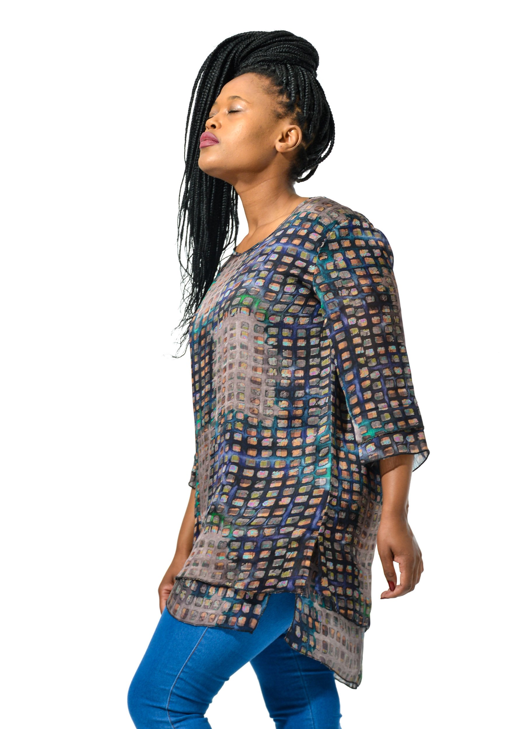 Baroque | Chiffon Top Earth - Image 3