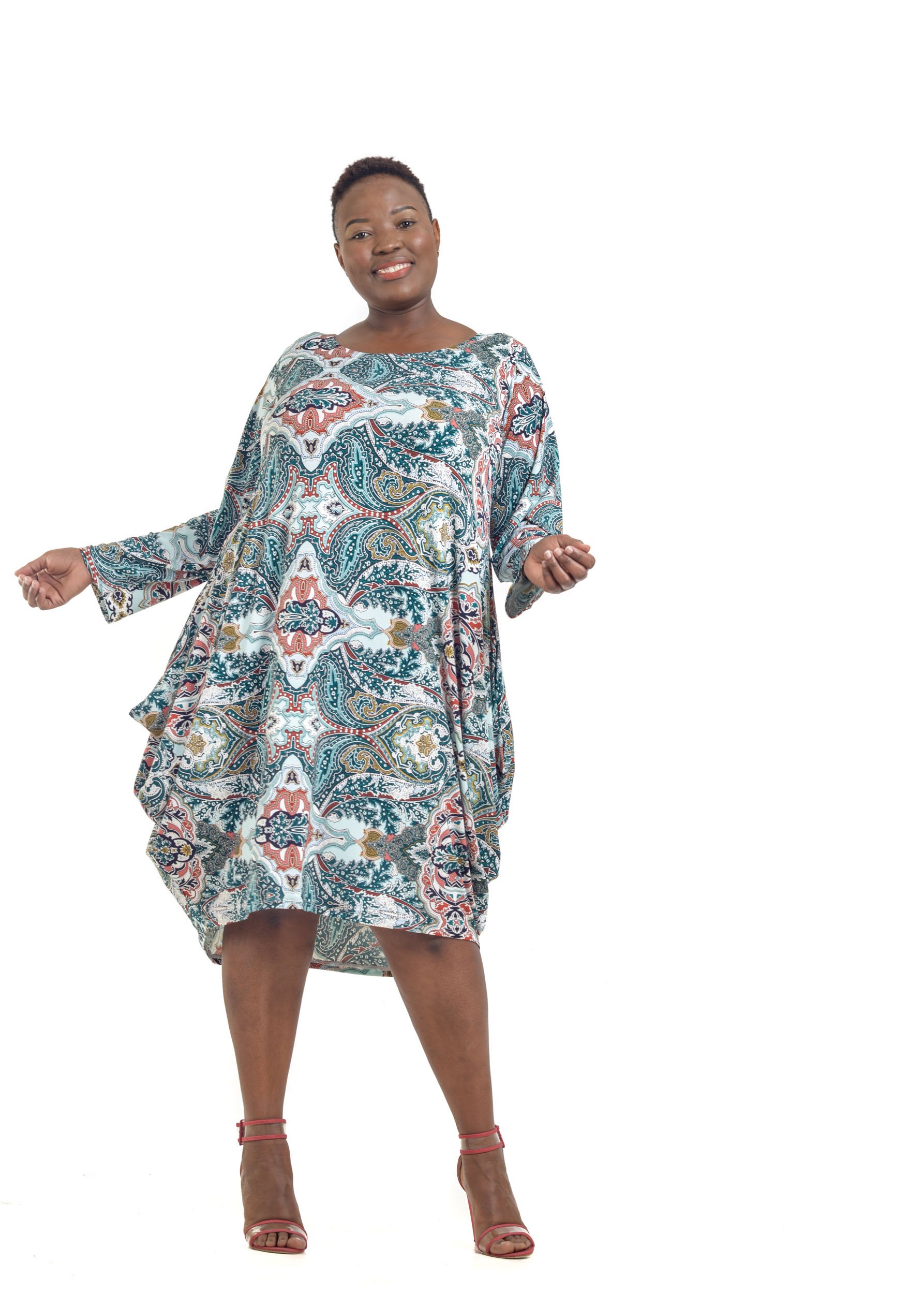 Baroque - Long Sleeve Balloon Dress - Image 2