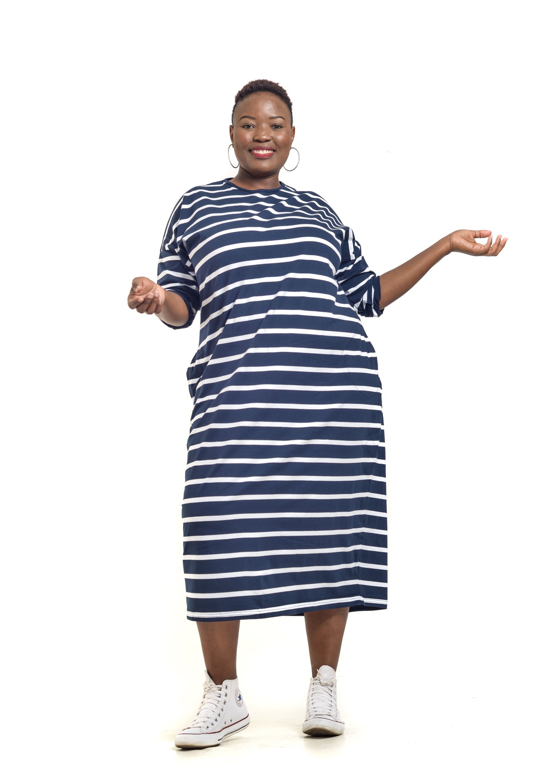 Baroque - Striped Maxi Dress - Image 5